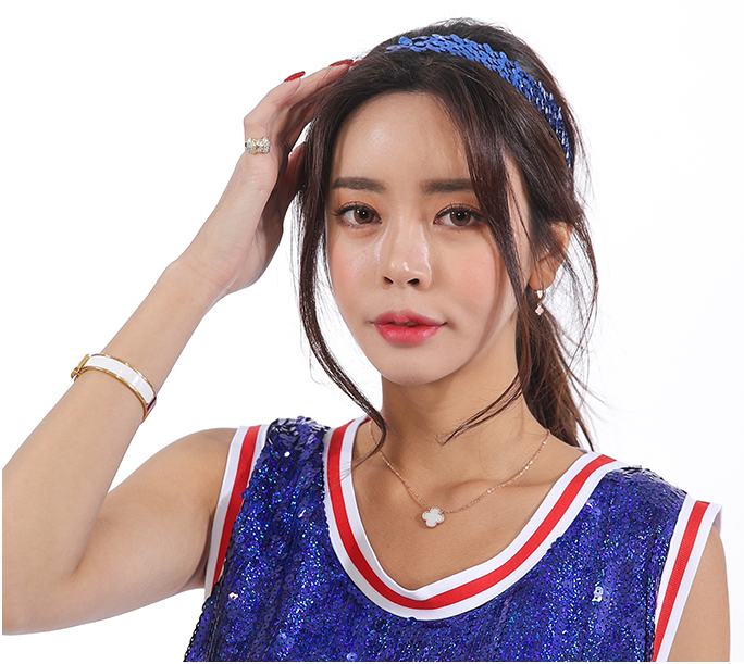 Unique 114 패션 스팽글 헤어밴드(뉴버전)