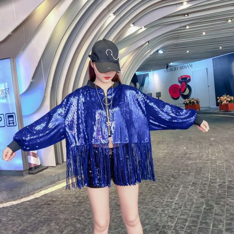 Unique 554 스팽글 수술집업