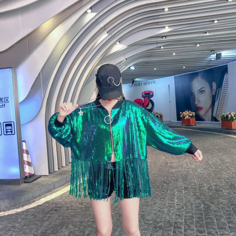 Unique 554 스팽글 수술집업