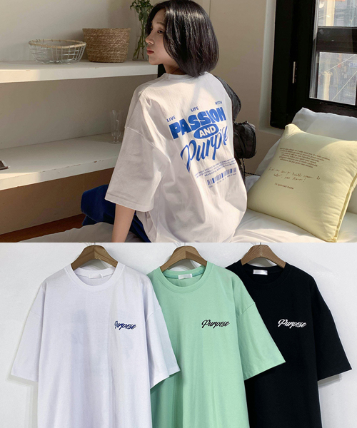 Unique1457 퍼포즈 반팔티~