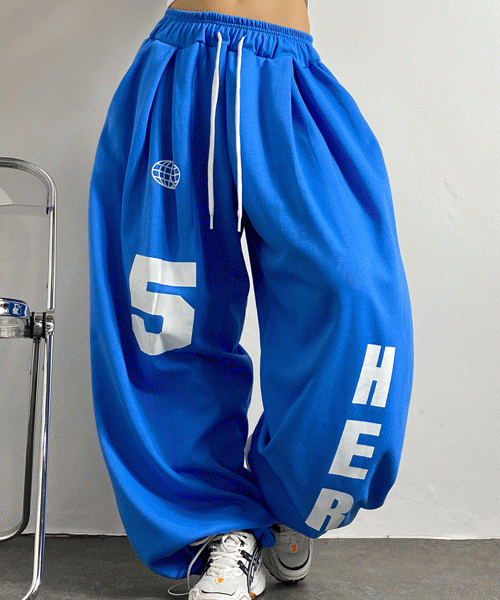 Unique1528 HER스트링 오버핏팬츠~