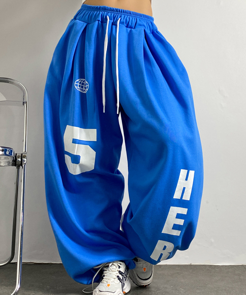 Unique1528 HER스트링 오버핏팬츠~