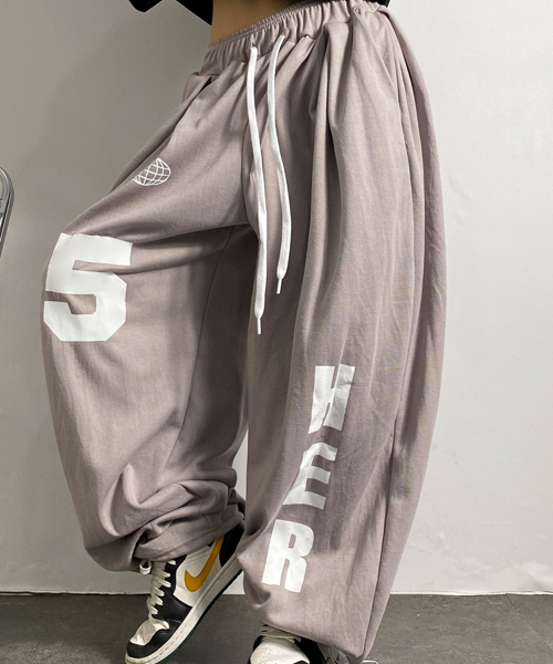 Unique1528 HER스트링 오버핏팬츠~