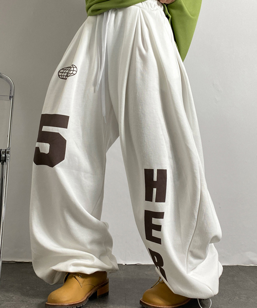 Unique1528 HER스트링 오버핏팬츠~