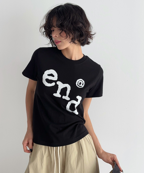 Unique1541 엔드 크롭반팔~