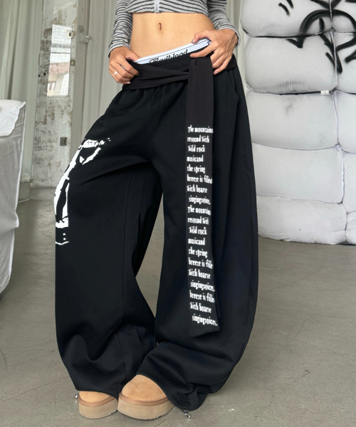 Unique1544 헤비메탈 끈팬츠~