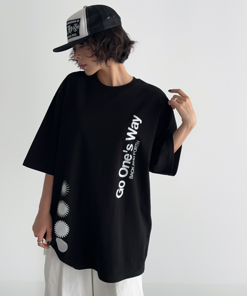 Unique1551 원웨이 박스반팔티~