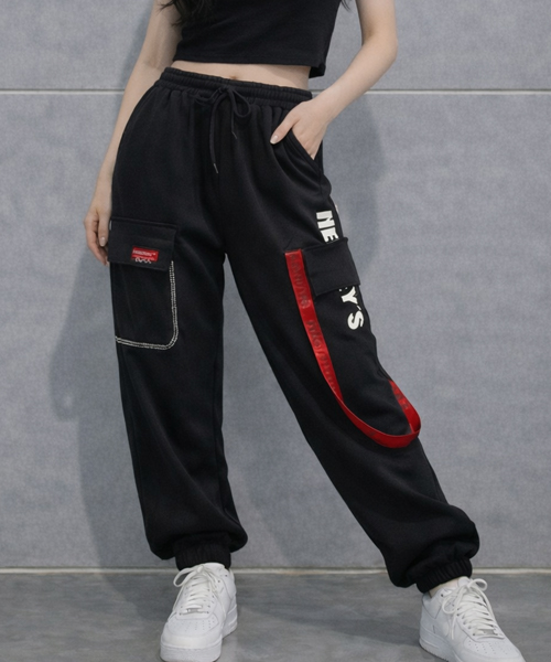 Unique1552 허쉬 끈 조거팬츠~