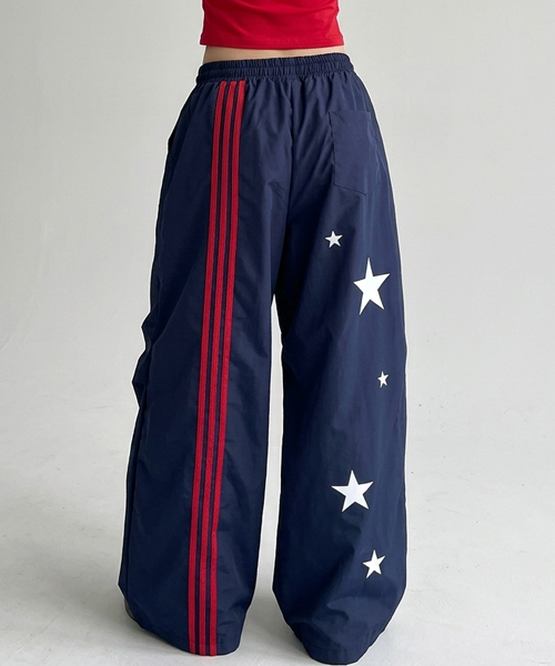 Unique1561 스타 스트링 트랙팬츠~