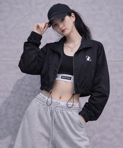 Unique1563  A크롭 바람막이~