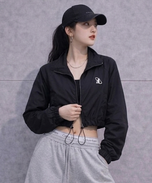 Unique1563  A크롭 바람막이~